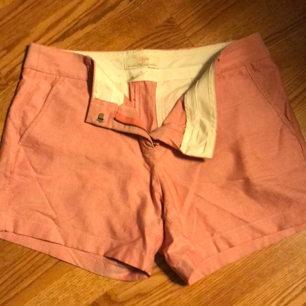 J.Crew pink chino shorts